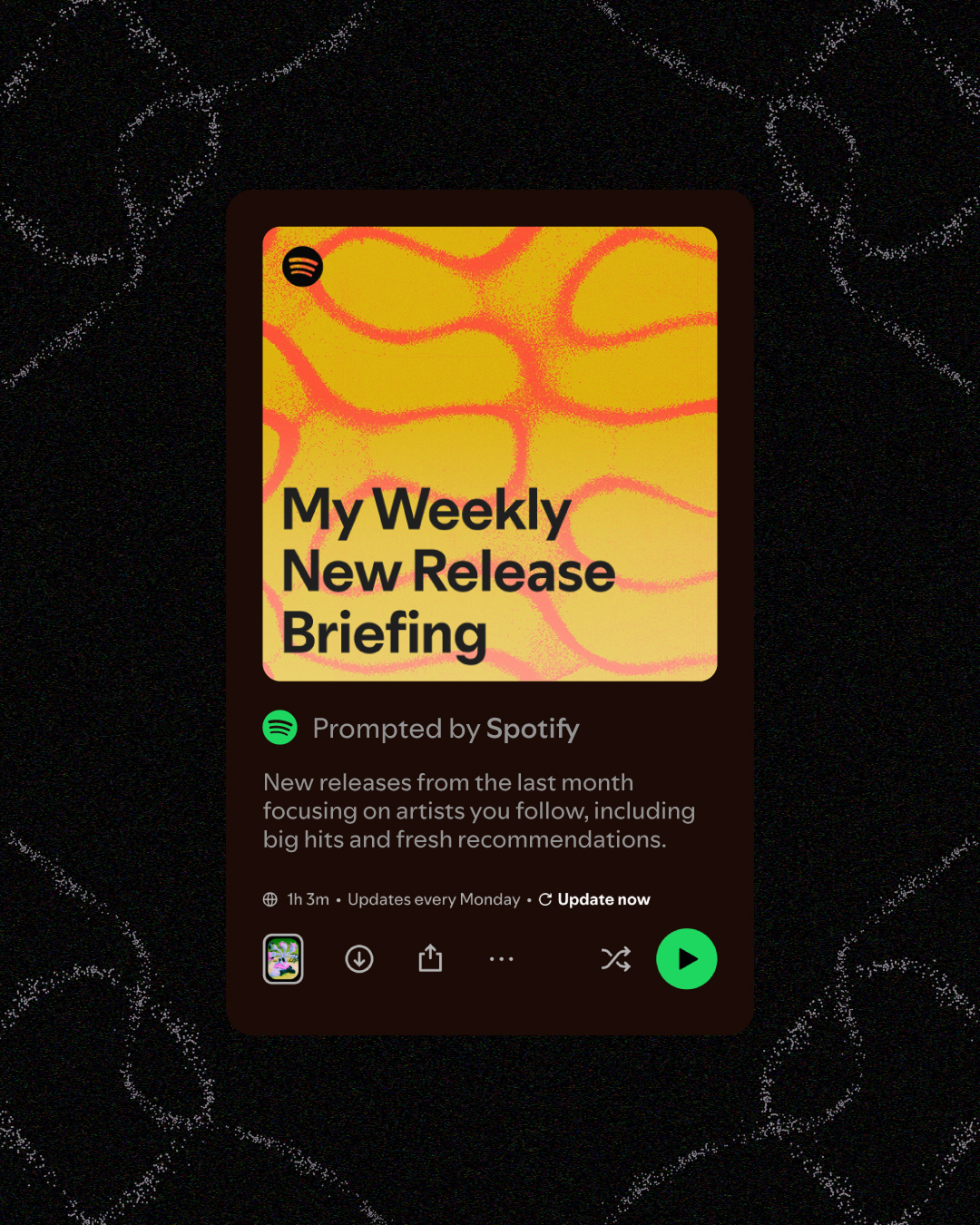 Spotify prompted playlist