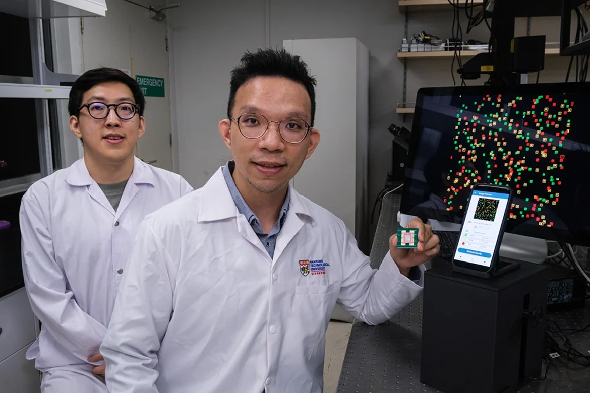 NTU Singapore Develops AI-Powered Biochip for Rapid Disease Detection
