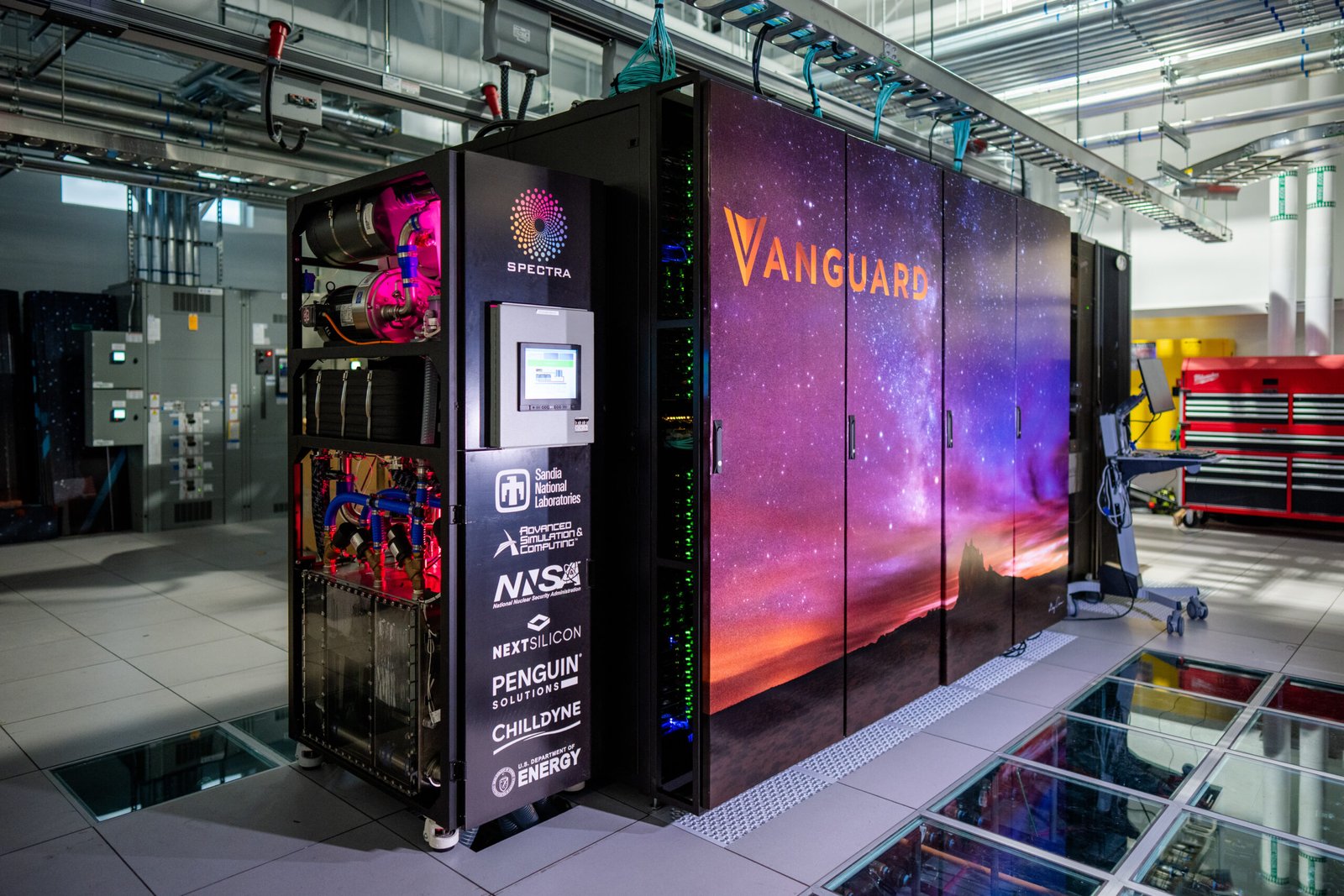 Spectra is Sandia National Laboratories’ newest supercomputer and the second in the Vanguard program, which explores advanced computer architectures for national security applications. Photo by Craig Fritz