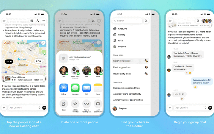 ChatGPT Launches Global Group Chats Across All Plans